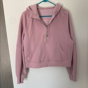 lululemon athletica Mauve oversized Half-Zip scuba hoodie